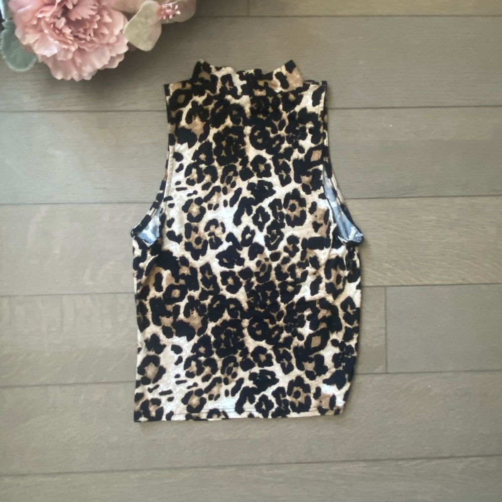 Leopard Dress Top Small